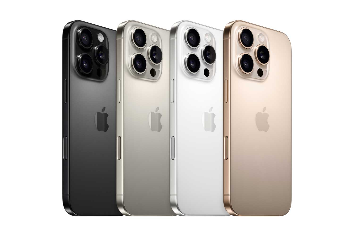 iPhone 16, Plus, Pro ou Pro Max : lequel faut-il choisir ? Apple iPhone 16 Pro finish lineup