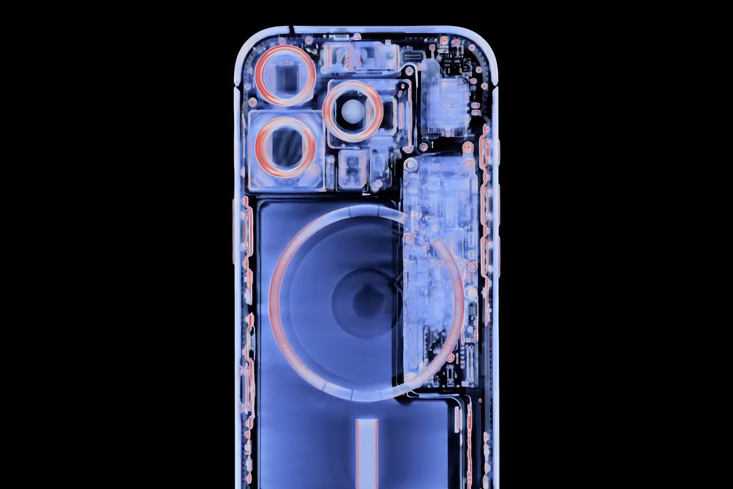 Les iPhone 16 Pro et Pro Max sont beaucoup plus faciles à réparer iPhone 16 Pro rayons X