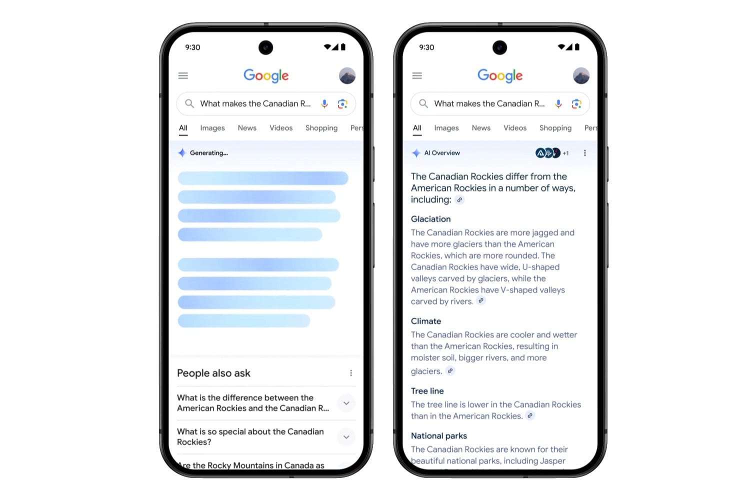 les AI Overviews arrivent dans les résultats de recherche du monde entier... sauf en Europe AI Overviews Google