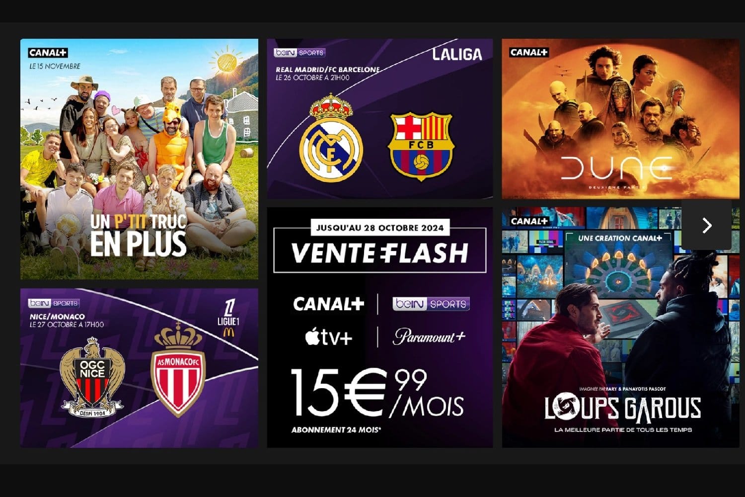15,99€/mois pour un accès complet à beIN Sports, Apple TV+ et Paramount+ Canal Bein sports