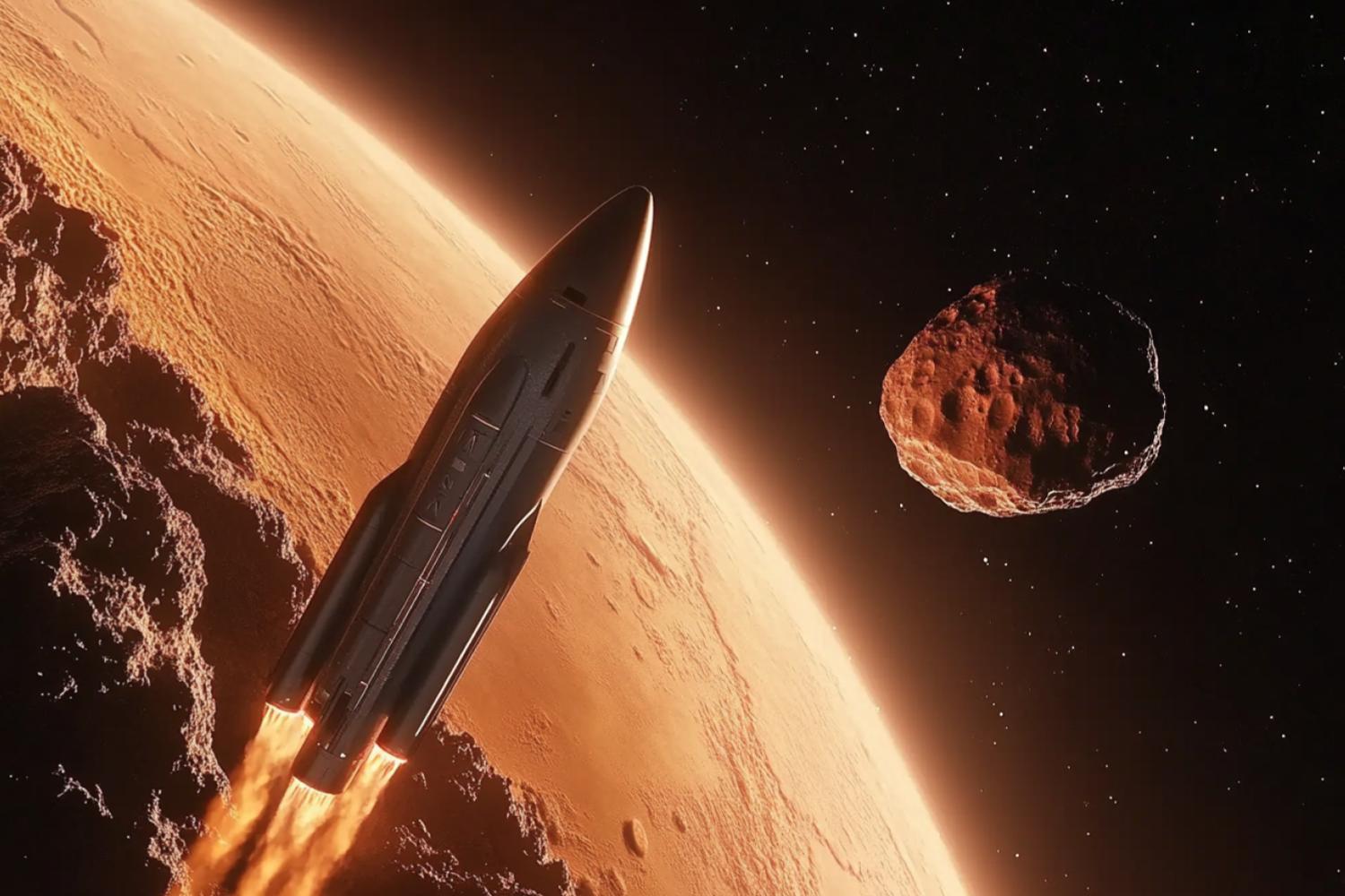 Des astéroïdes peuvent-ils servir de taxi vers Mars ? asteroide bus mars