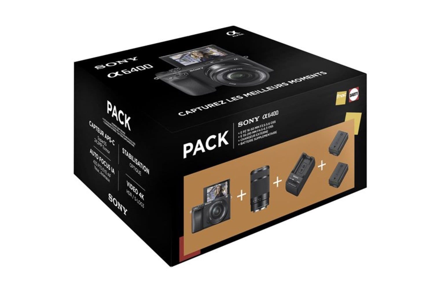 Superbe remise sur l'appareil photo Hybride Sony A6400 avec une tonne d'accessoires pack appareil photo sony a6400