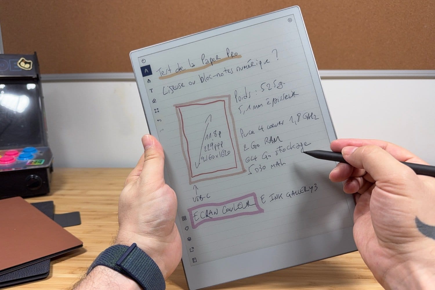 Le carnet numérique de reMarkable passe à la couleur test paper pro remarkable 9