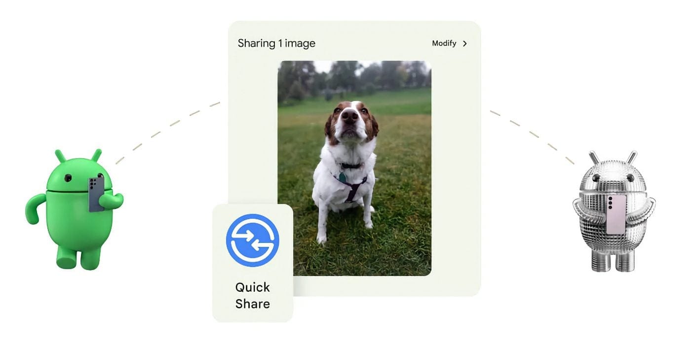 Le partage rapide d’Android prend du galon Google Quick Share