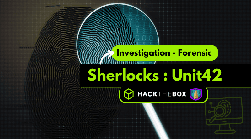 Hack the Box - Sherlocks : découverte et solution de Unit42 hack the box writeup unit42 forensic