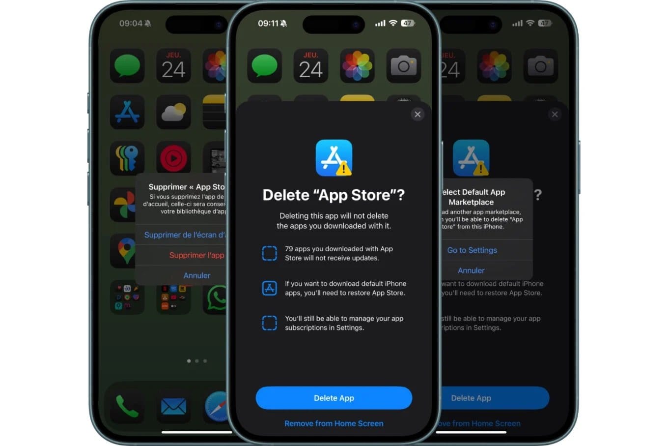 Bruxelles fait de nouveau pression sur Apple pour ouvrir iPadOS à la concurrence iOS 18 suppression app