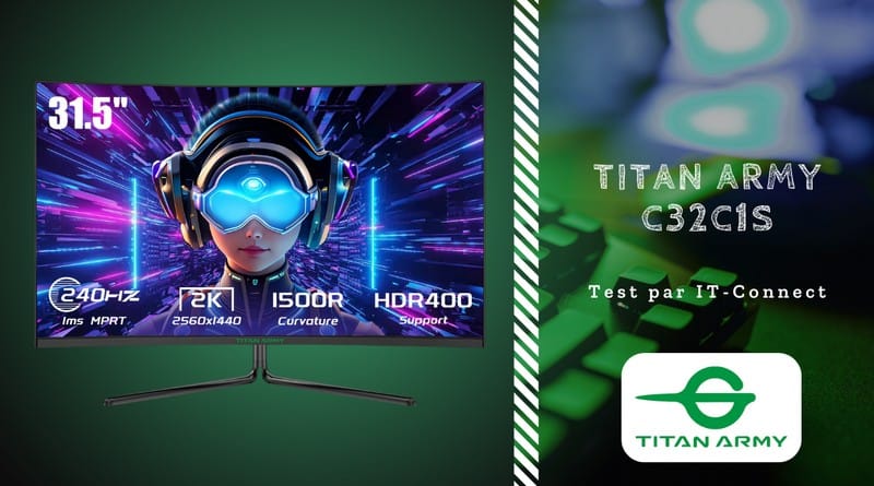 Test Titan Army C32C1S - Un écran gaming incurvé Test Titan Army C32C1S