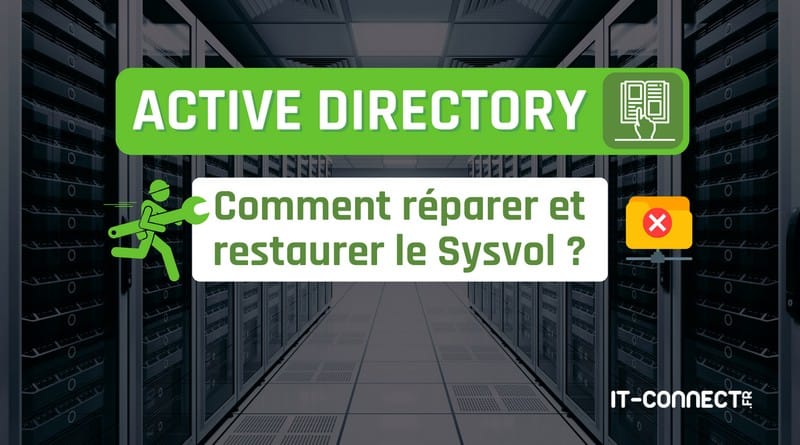 Réparer et restaurer le Sysvol de l'Active Directory Active Directory Comment reparer et restaurer le Sysvol