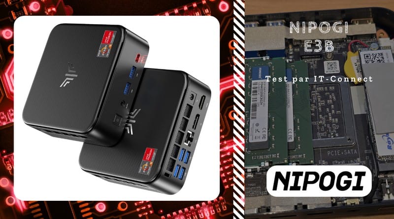 Test NiPoGi E3B - Mini PC à moins de 300 euros Test NiPoGi E3B