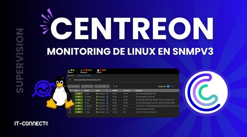 supervision de serveurs Linux avec SNMPv3 Centreon Supervision Linux avec SNMPv3