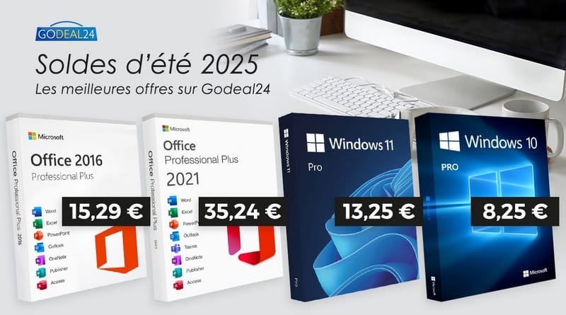 Windows 11 et Office à prix réduits bon plan windows godeal24 2025 06 27