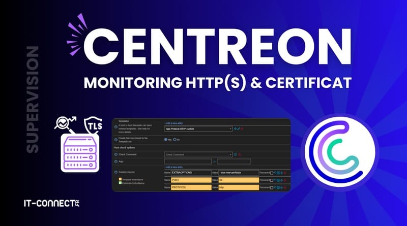 surveiller un site web et son certificat SSL/TLS Centreon Monitoring serveur web et expiration certificat