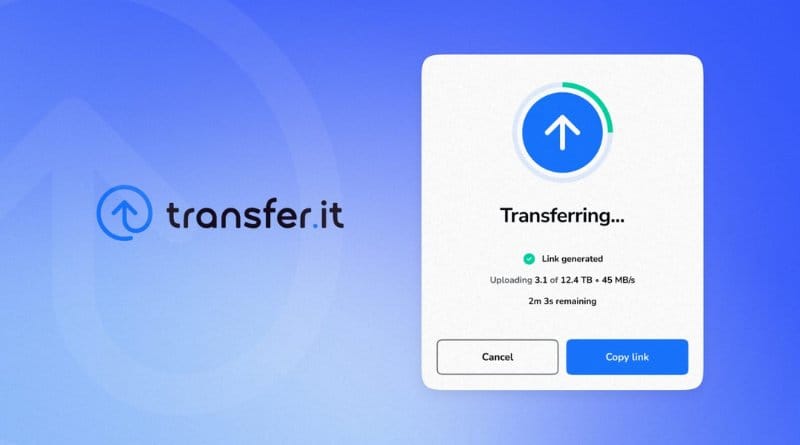 Une alternative gratuite à WeTransfer MEGA lance Transfer.it une alternative gratuite a WeTransfer pour des transferts XXL