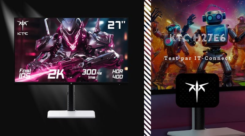 Ecran gamer 27", 2K, 300 Hz à prix mini Test KTC H27E6