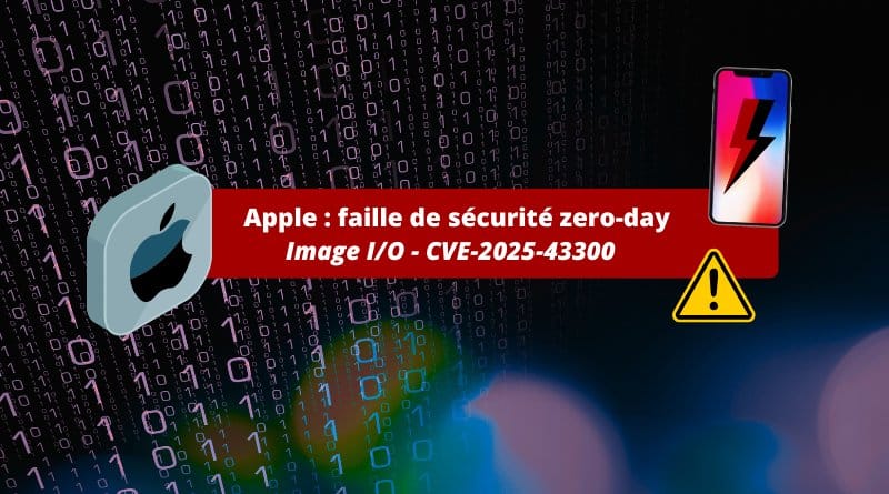une faille de sécurité zero-day dans Image I/O Faille Apple Image IO CVE 2025 43300