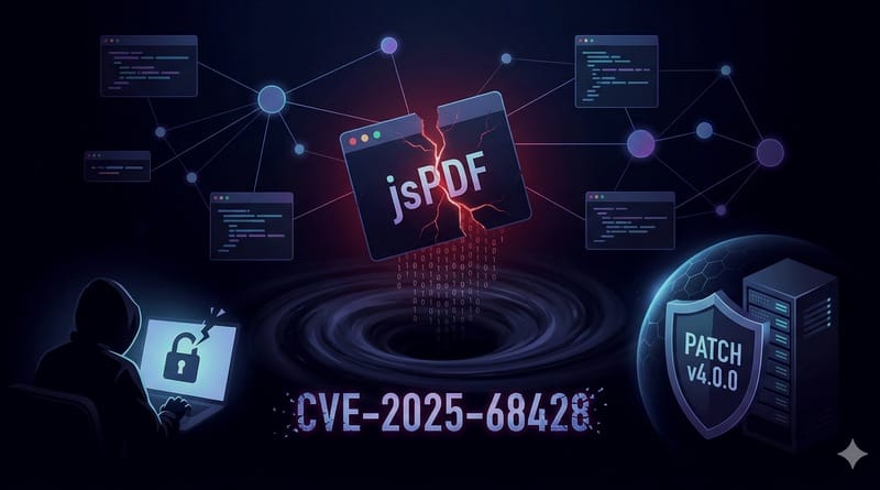 Faille jsPDF CVE 2025 68428