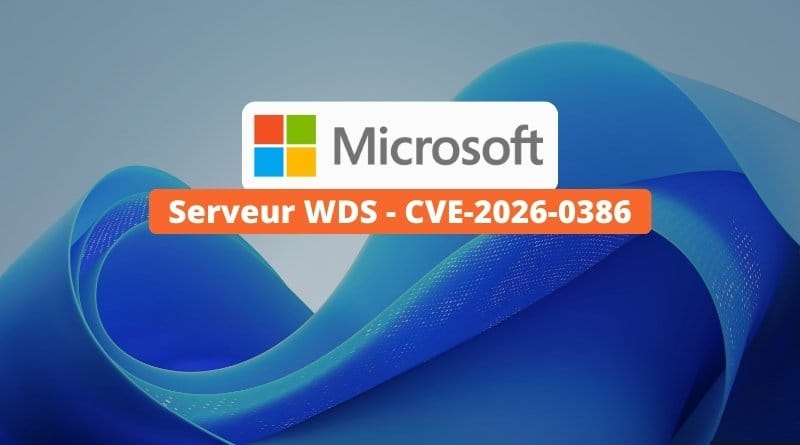 Serveur WDS CVE 2026 0386 Correctif de securite janvier 2026