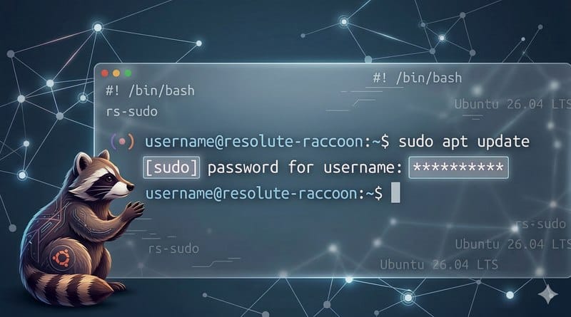 Ubuntu 26.04 Changement saisie du mot de passe sudo en 2026