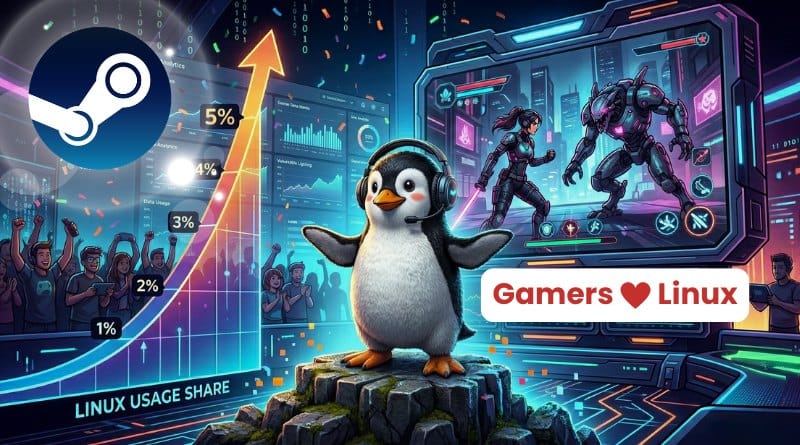Gaming 5 des joueurs sont sur Linux dapres Steam