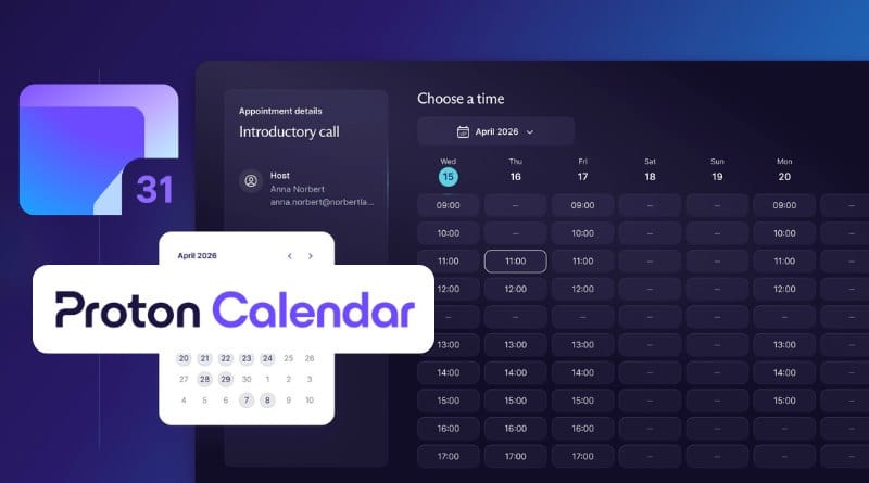 Proton Calendar peut desormais remplacer Calendly