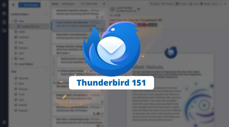 Nouveautes Thunderbird 151