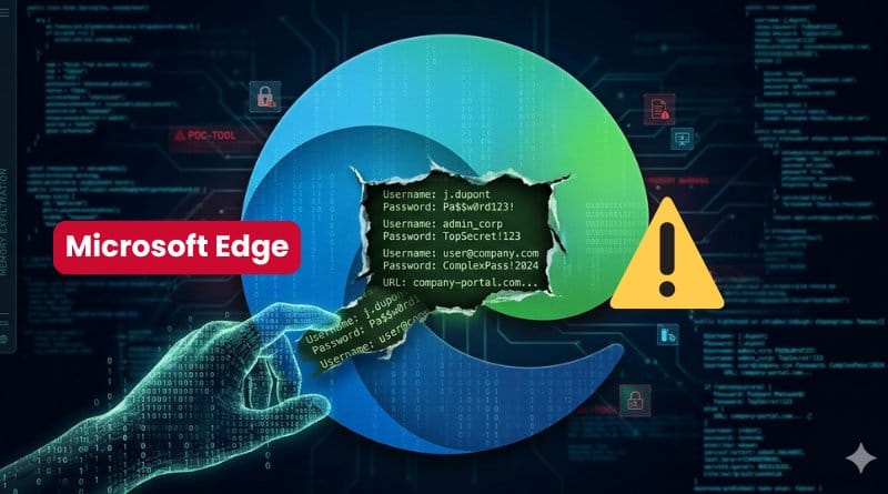 Un chercheur prouve que Microsoft Edge laisse fuiter vos mots de passe en memoire