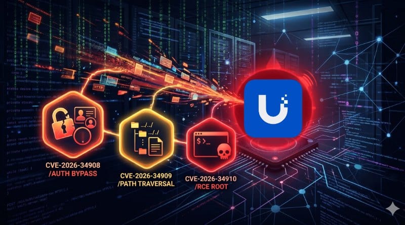 Ces trois failles offrent un acces root sur UniFi OS Server