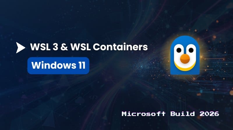 Microsoft devoile WSL 3 et les conteneurs WSL pour Windows