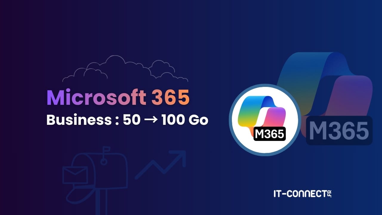 Microsoft 365 vos boites restent bloquees a 50 Go Voici comment passer a 100 Go
