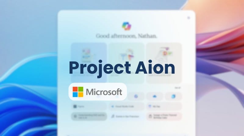 Microsoft Project Aion Windows full IA