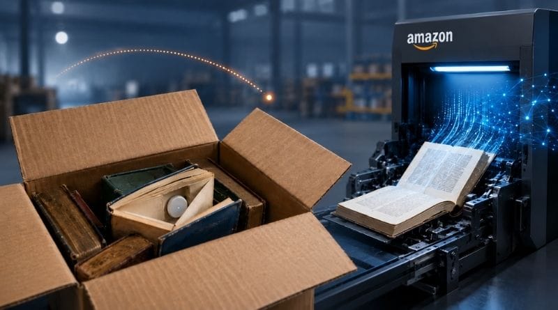Amazon decoupe des livres rares pour entrainer son IA