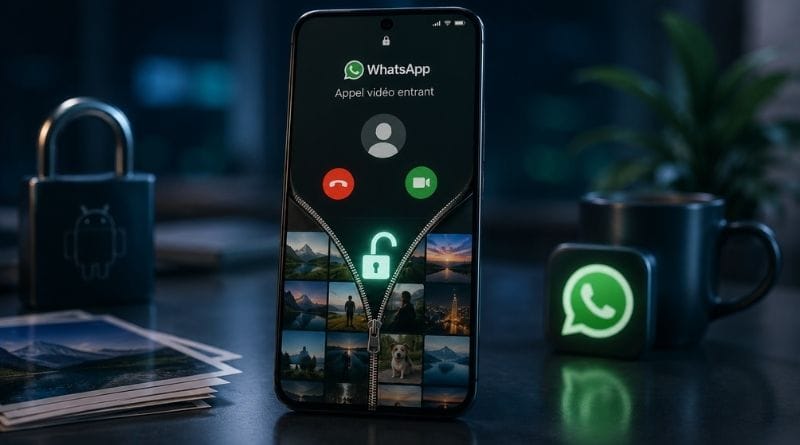 WhatsApp un appel video suffit pour consulter les photos dun smartphone Android verrouille