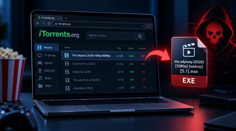 iTorrents.org compromis pour distribuer un malware Windows a la place des films
