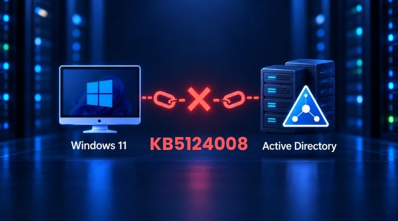 windows 11 kb5124008 relation approbation AD cassee