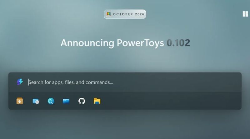 powertoys 0.102 nouveautes